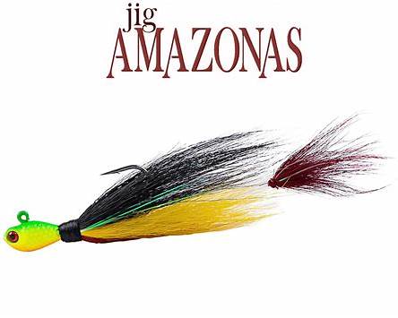 Top 10 melhores iscas para tucunarés, traíras e trairões em Águas Amazônicas 11 Jig artificial para pesca vertical de tucunarés e predadores amazônicos