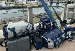 Equipamentos utilizados para localizar peixes ativos em rios e represas.