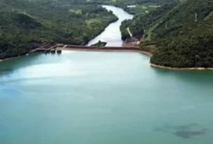 Vista de açude utilizado para pesca esportiva no Nordeste brasileiro