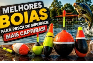 Boias utilizadas na pesca esportiva em pesqueiros para captura de tambaquis, pacus e tilápias.