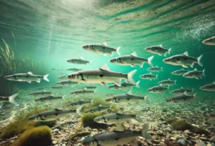 Mudança de profundidade atraindo peixes esportivos