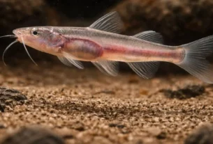 Candiru amazônico em seu habitat natural nos rios da Amazônia.