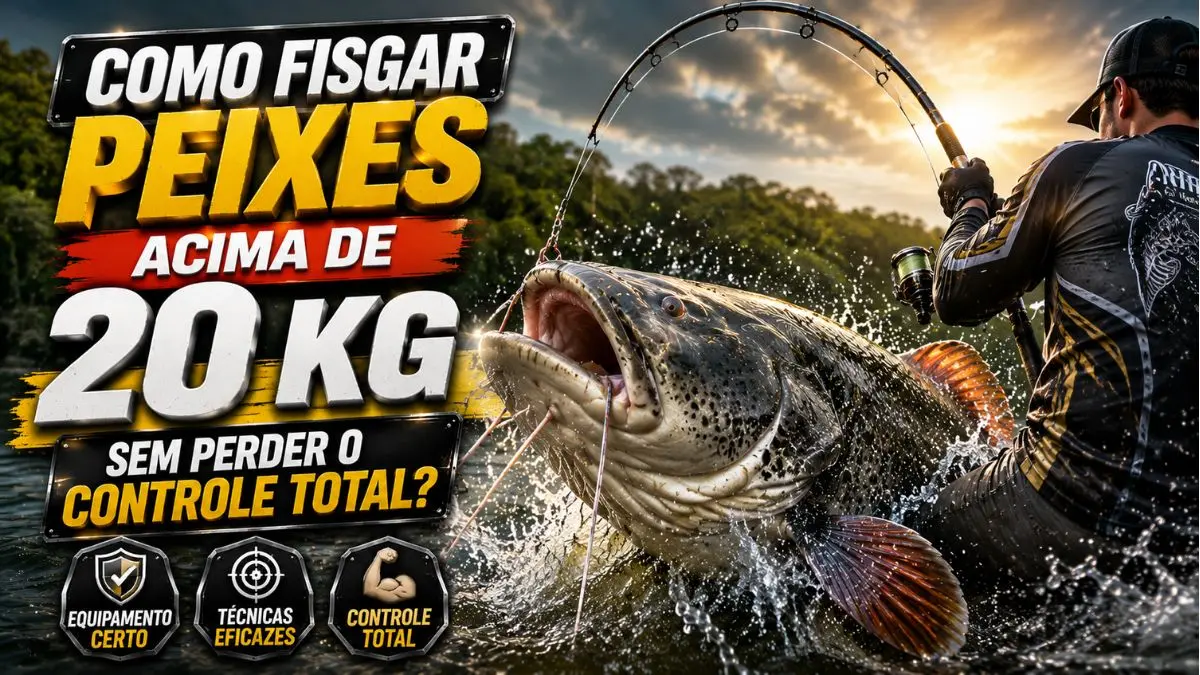 Técnicas para capturar peixes acima de 20 kg com segurança