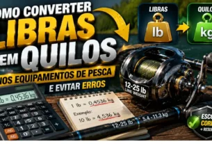 Conversão de libras para quilos aplicada aos equipamentos de pesca esportiva