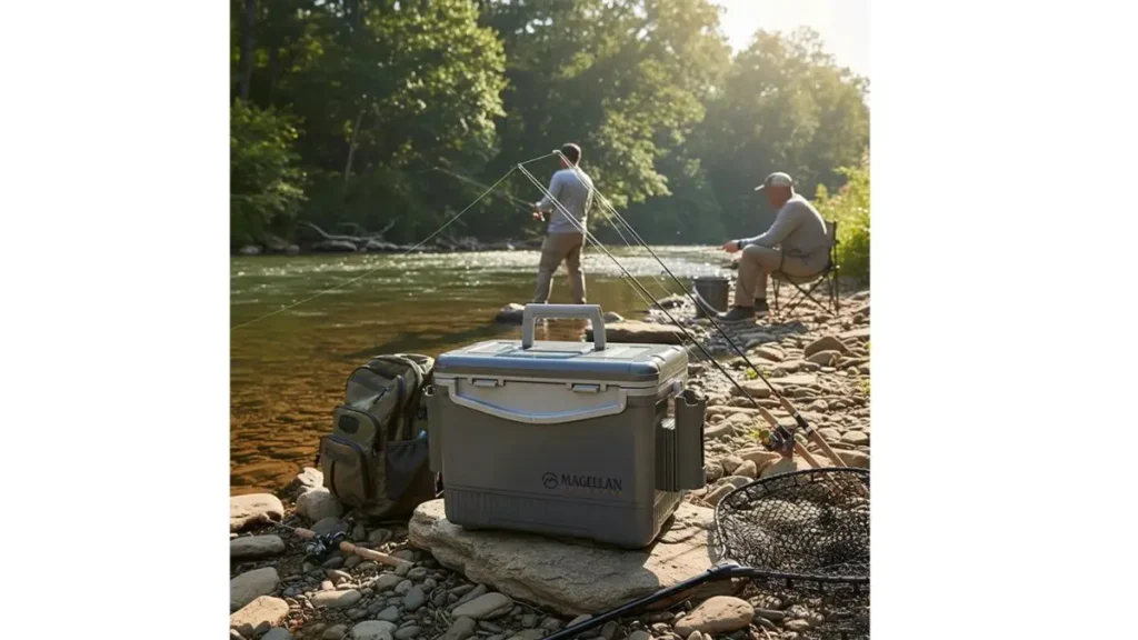 Os melhores acessórios outdoor para quem faz pescaria frequente. 8 Cooler portátil para armazenamento em pescarias