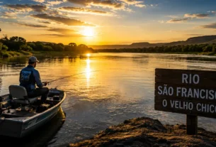 Rio São Francisco com áreas tradicionais para pesca esportiva no Brasil