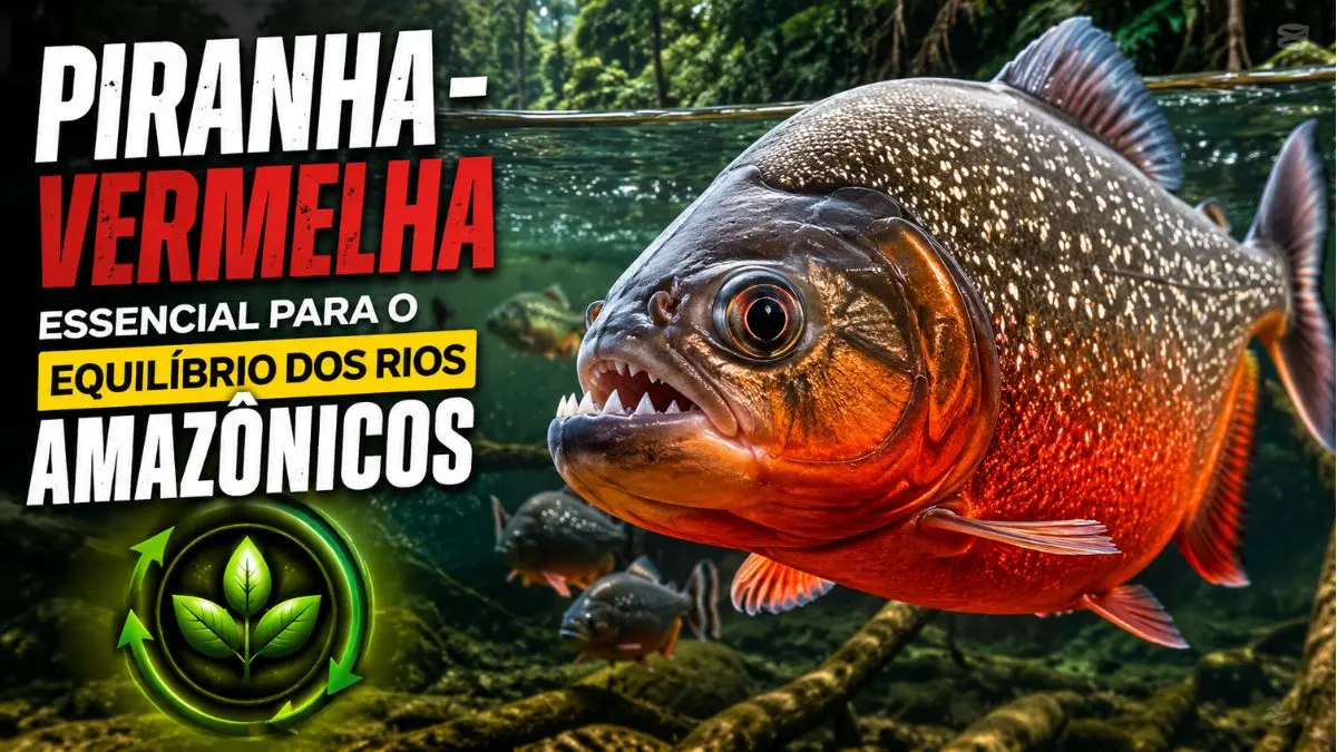 Piranha-vermelha: por que ela é essencial para o equilíbrio dos rios amazônicos? 1 Piranha-vermelha desempenhando sua função ecológica nos rios amazônicos.
