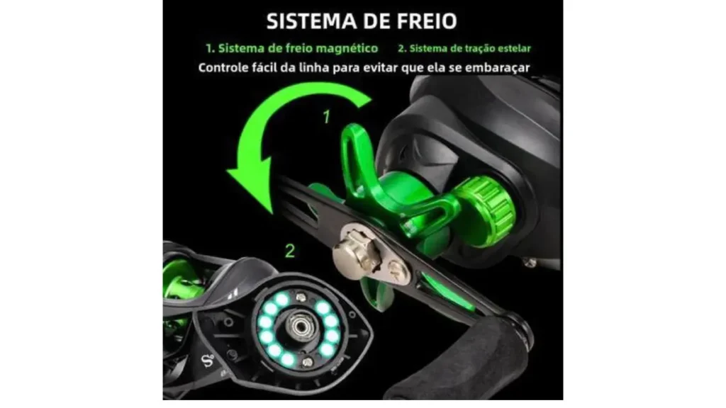 Drag da carretilha e do molinete: diferenças e regulagem ideal. 4 Sistema de freio drag utilizado em equipamentos de pesca esportiva