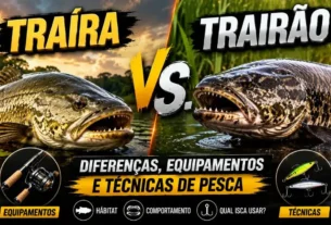 Comparação entre traíra e trairão na pesca esportiva brasileira