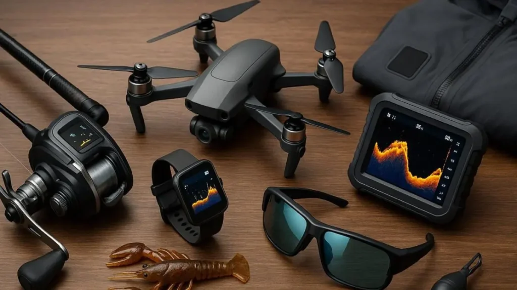 Representação de tecnologias modernas aplicadas ao planejamento da pesca esportiva.