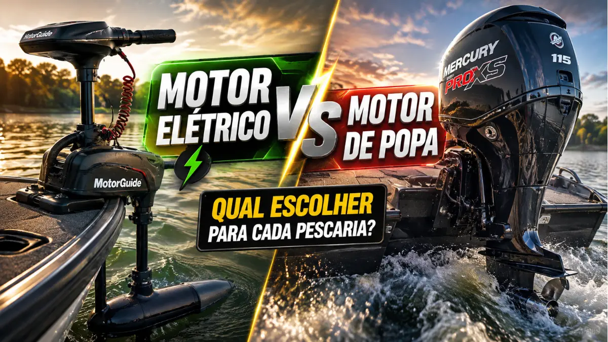 Motor elétrico ou motor de popa: qual escolher para cada pescaria? 1 Comparação entre motor elétrico e motor de popa para diferentes tipos de pescaria esportiva.