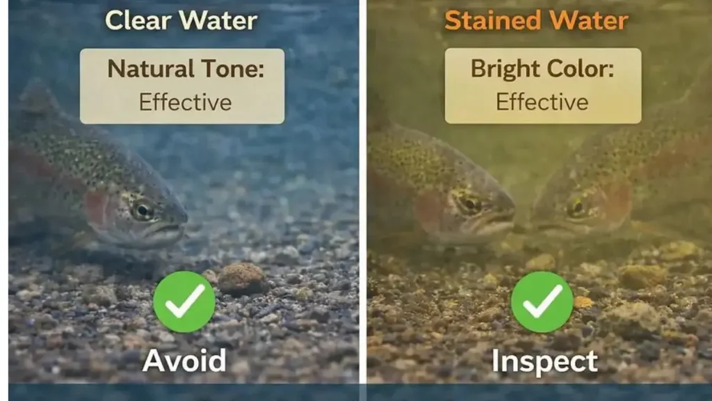 Peixe exposto a diferentes condições de luminosidade durante o dia.