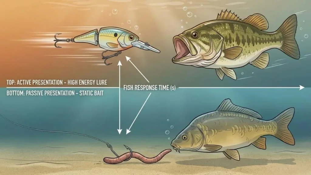Como aumentar as fisgadas quando os peixes estão apenas seguindo a isca.