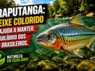 Piraputanga (Brycon hilarii) nadando em rio cristalino do Pantanal.