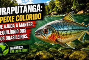 Piraputanga (Brycon hilarii) nadando em rio cristalino do Pantanal.