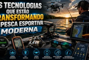 Equipamentos eletrônicos utilizados na pesca esportiva moderna.