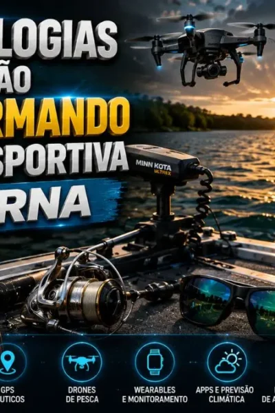 Equipamentos eletrônicos utilizados na pesca esportiva moderna.