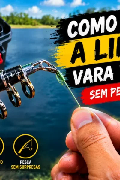 Como amarrar a linha na vara telescópica sem perder resistência.