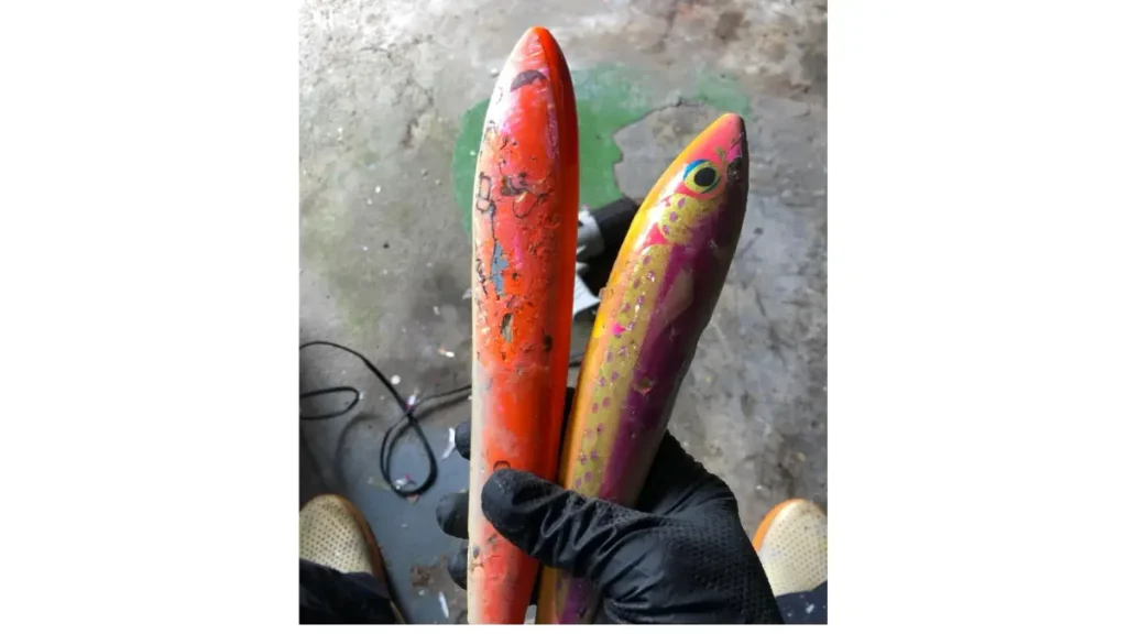 Cuidados com pintura e acabamento externo de isca artificial de pesca.