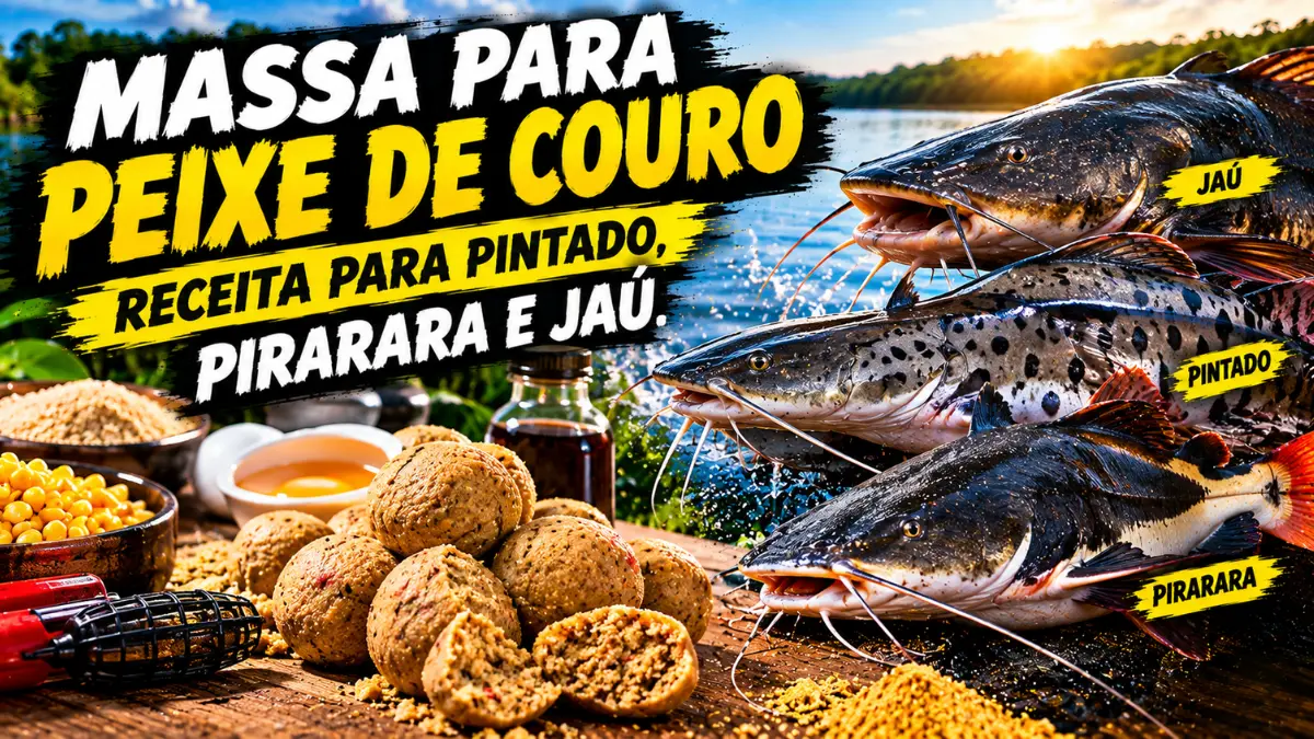 Massa para peixe de couro com receita para pintado, pirarara e jaú.