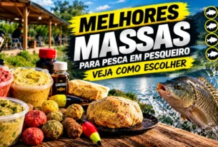 Diferentes tipos de massa para pesca em pesqueiro.