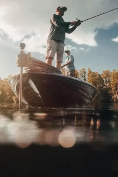 Pescador adaptando a estratégia de pesca conforme as condições do dia.