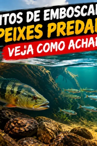 Pontos de emboscada de peixes predadores: veja como achar.