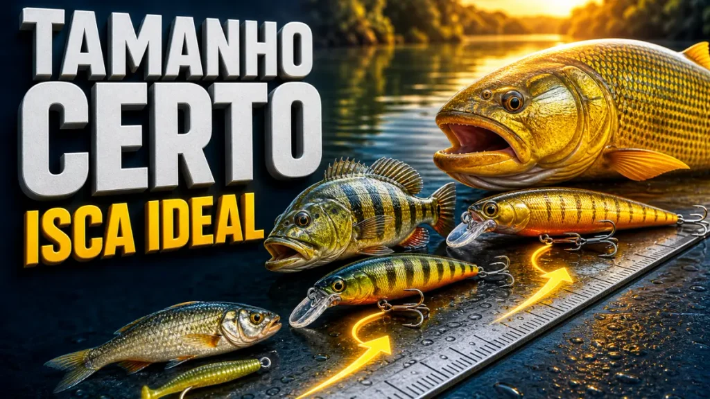 Qual o tamanho ideal para a isca artificial?