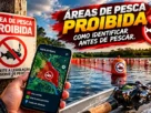 Área de pesca proibida e como identificar o local antes de pescar.