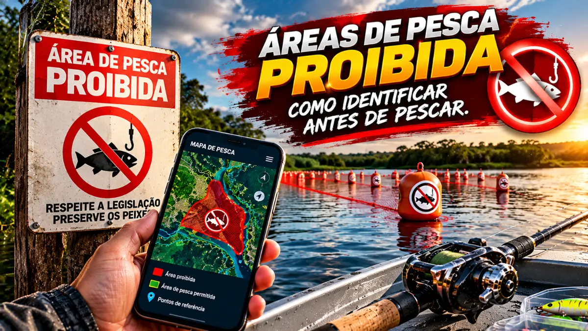 Área de pesca proibida e como identificar o local antes de pescar.