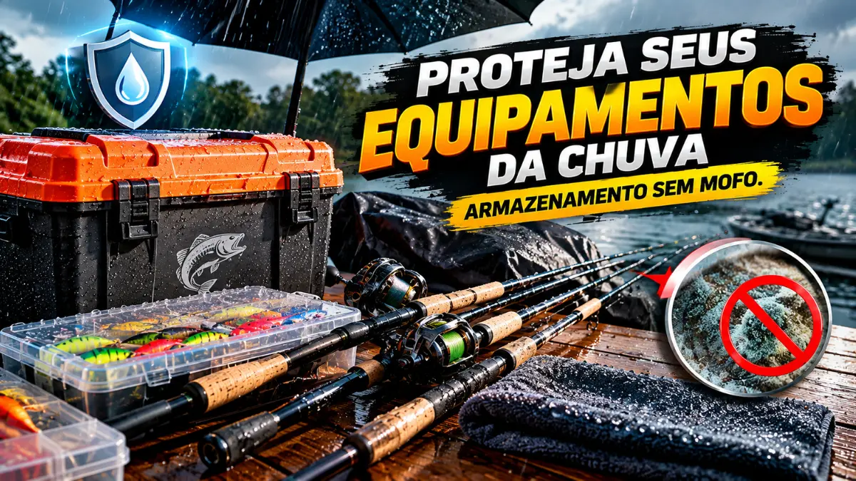 Como proteger equipamentos de pesca da chuva e evitar mofo.